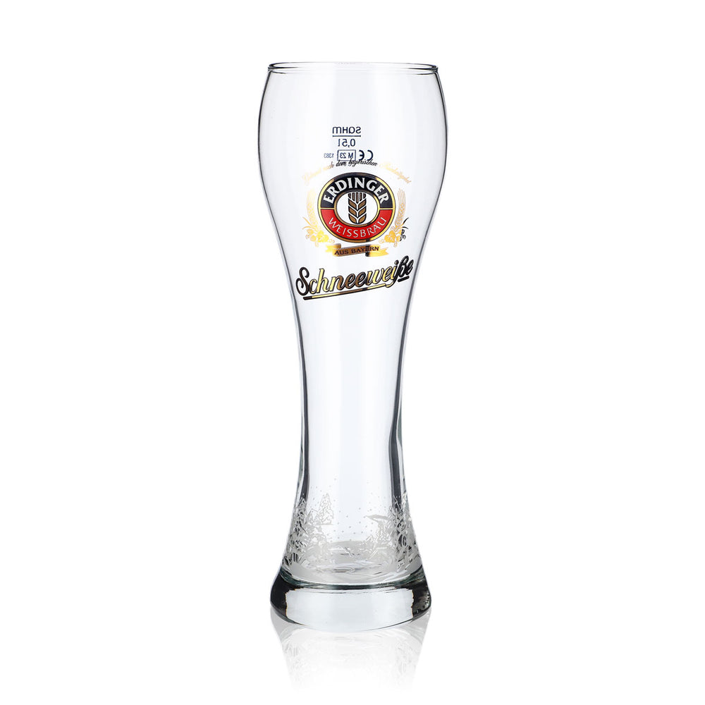 Erdinger Weissbräu Beer Glass 0.5l Beer Glasses Wheat Beer Glass "Snow White"