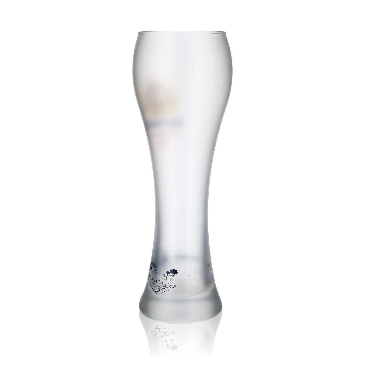 Erdinger wheat beer glass 0.5 l, matte "Floßfahrt-Gaudi" beer glasses, satin white – View 3