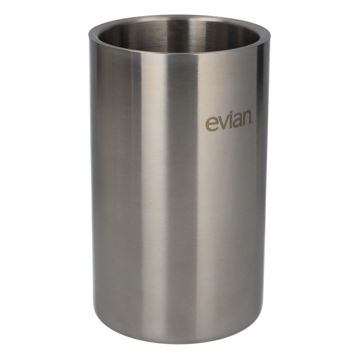 Evian Water Stainless Steel Bottle Cooler Ice Cube Container Cooler – View 2