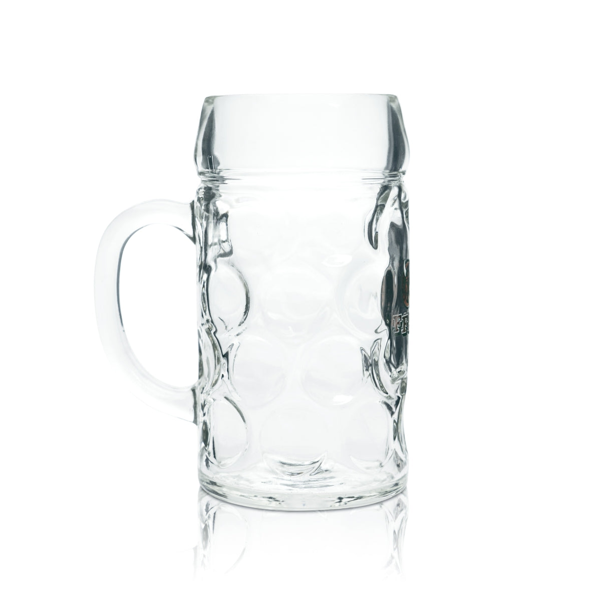 6x Faxe Beer Glass 1l Beer Mug Contour Glasses Seidel Denmark Viking Gastro Green – View 3
