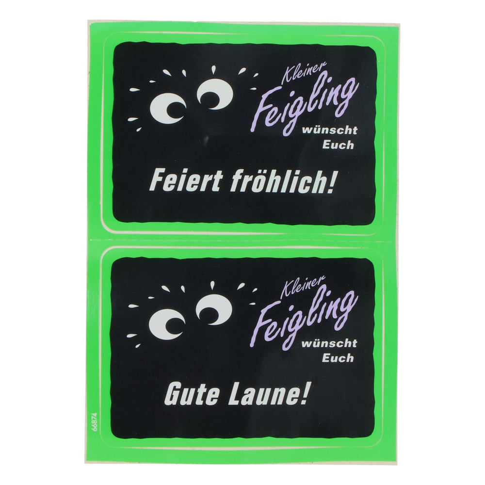 Feigling Liqueur Sticker 5.5 x 4.2 inches
