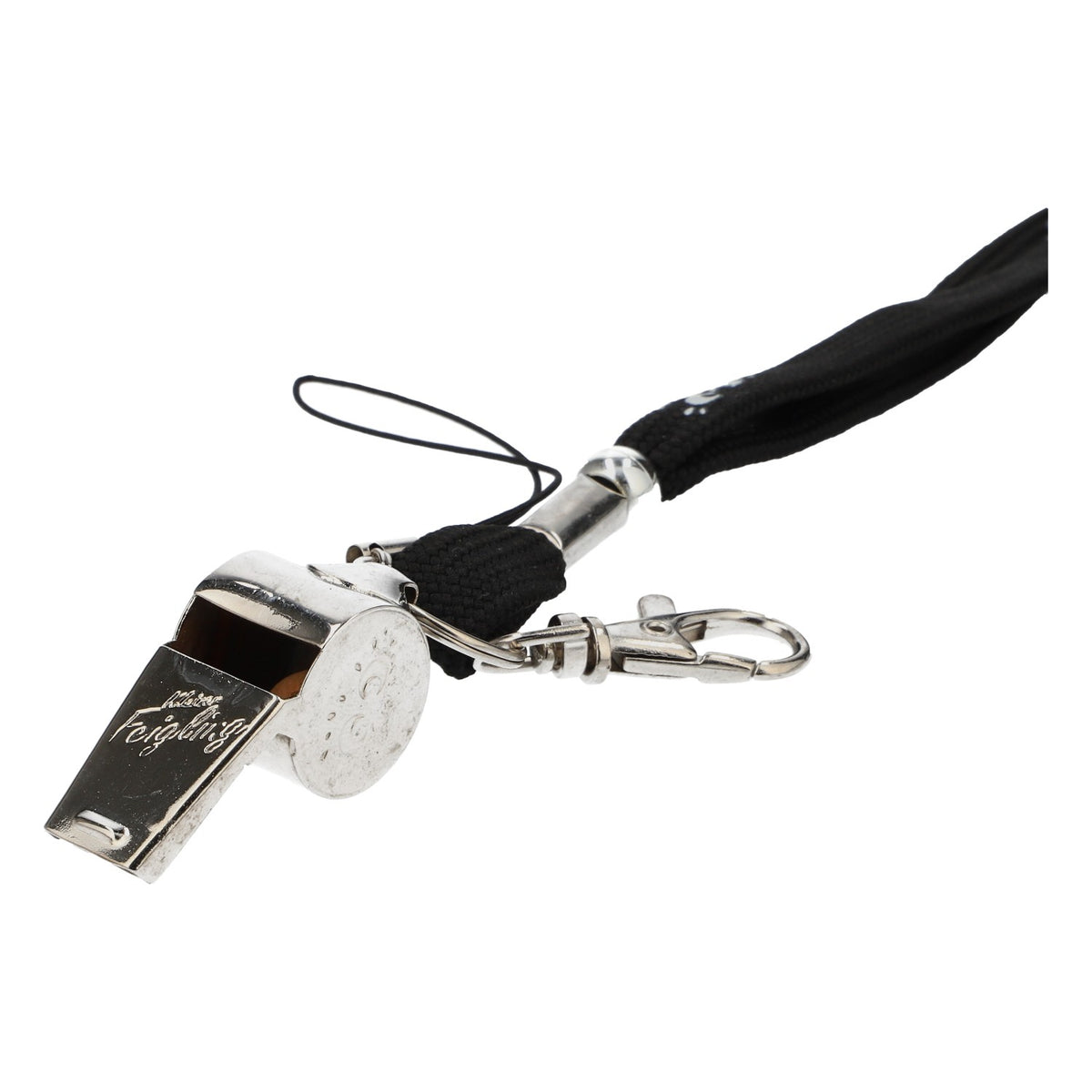 Coward liqueur whistle referee soccer silver with lanyard