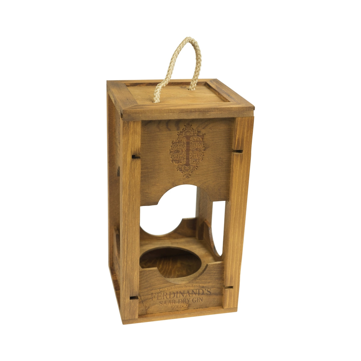 Ferdinand's Gin Lantern Wooden Light Glorifier Stand Display Show Bottle – View 2