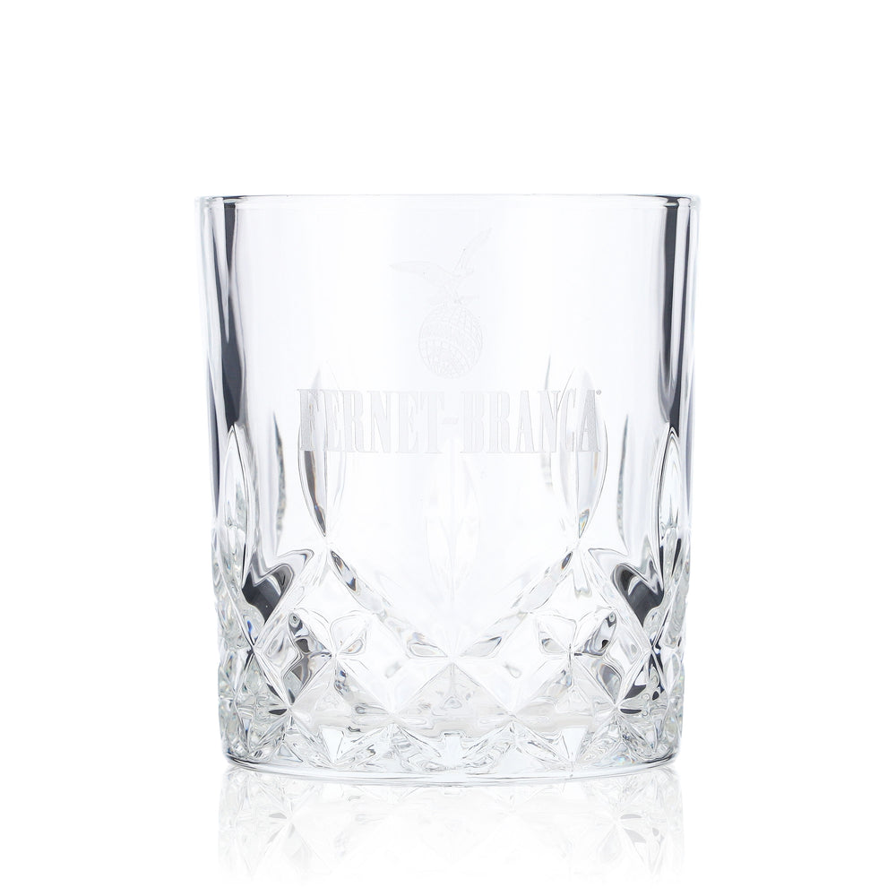 Fernet Branca liqueur glasses 0.24 l tumblers/mugs with relief