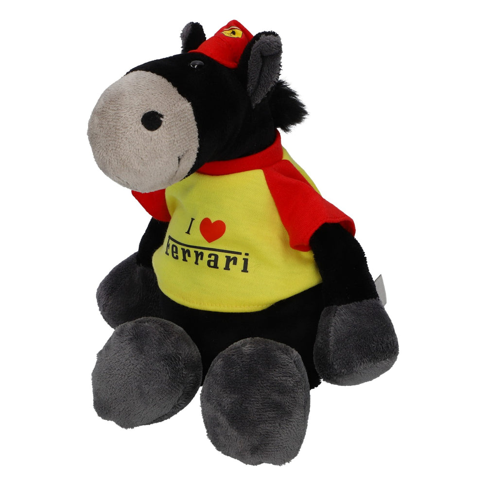 Ferrari Toy Cuddly Toy Plush Toy Nici Sports Donkey, New, Polyester, Black