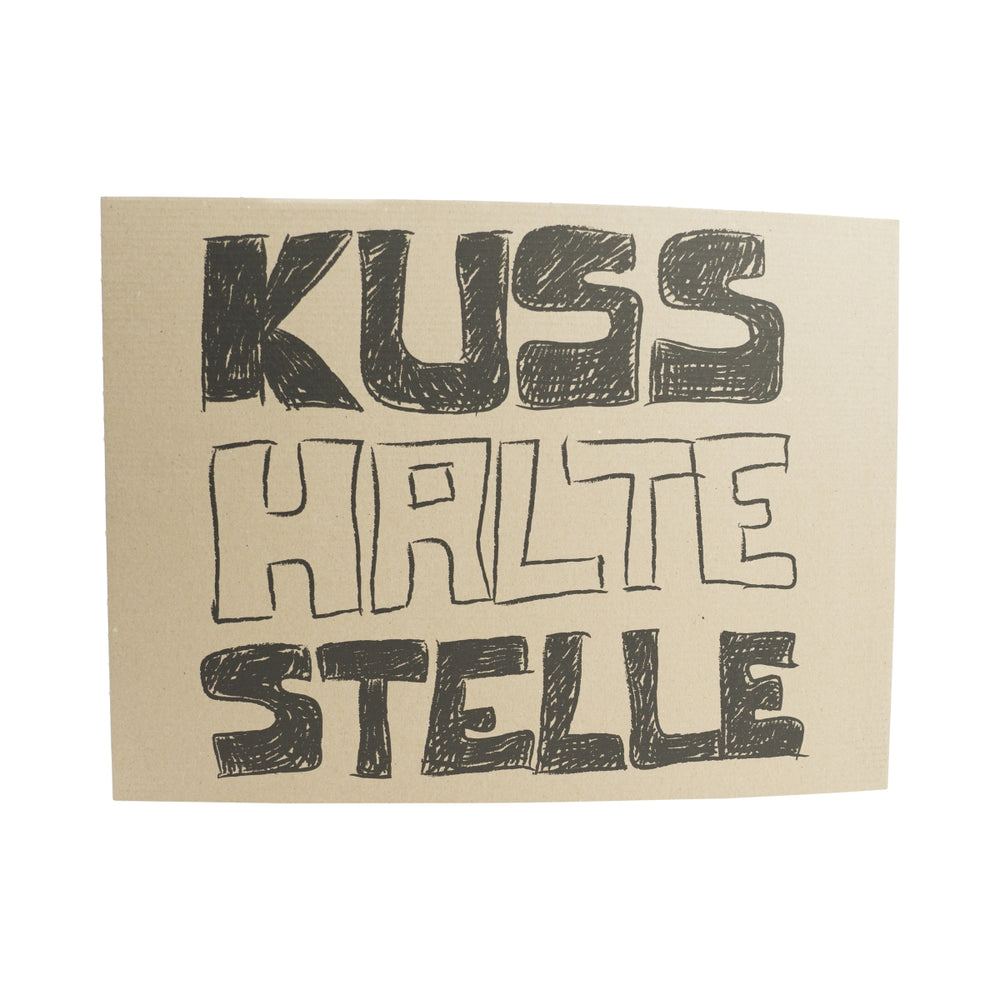 Fucking liqueur cardboard sign kiss stop festival party sign wall decoration