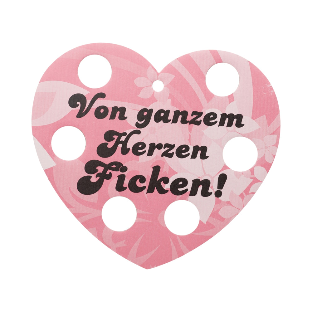 Fucking liqueur shot holder tray cardboard glasses carrier tray shot meter heart shape