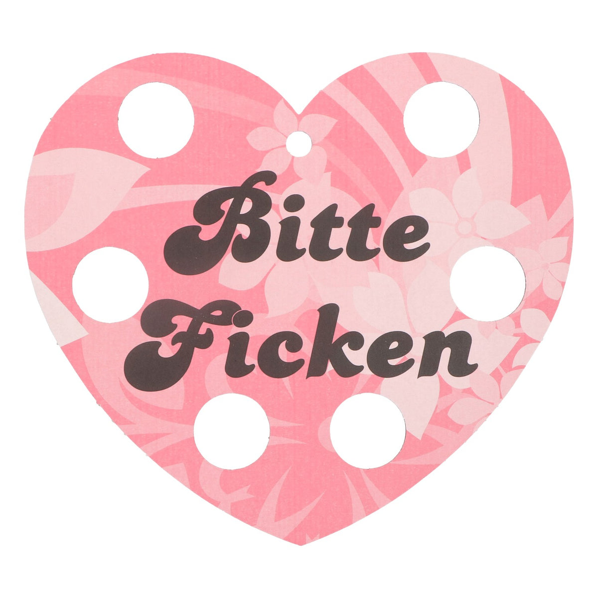 Fuck Shothalter Heart Shape Pink Please Fuck Paper Sign Tray Cardboard