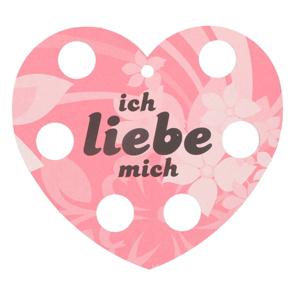 Fuck Shothalter Heart Shape Pink I Love Myself Paper Sign Tray Cardboard