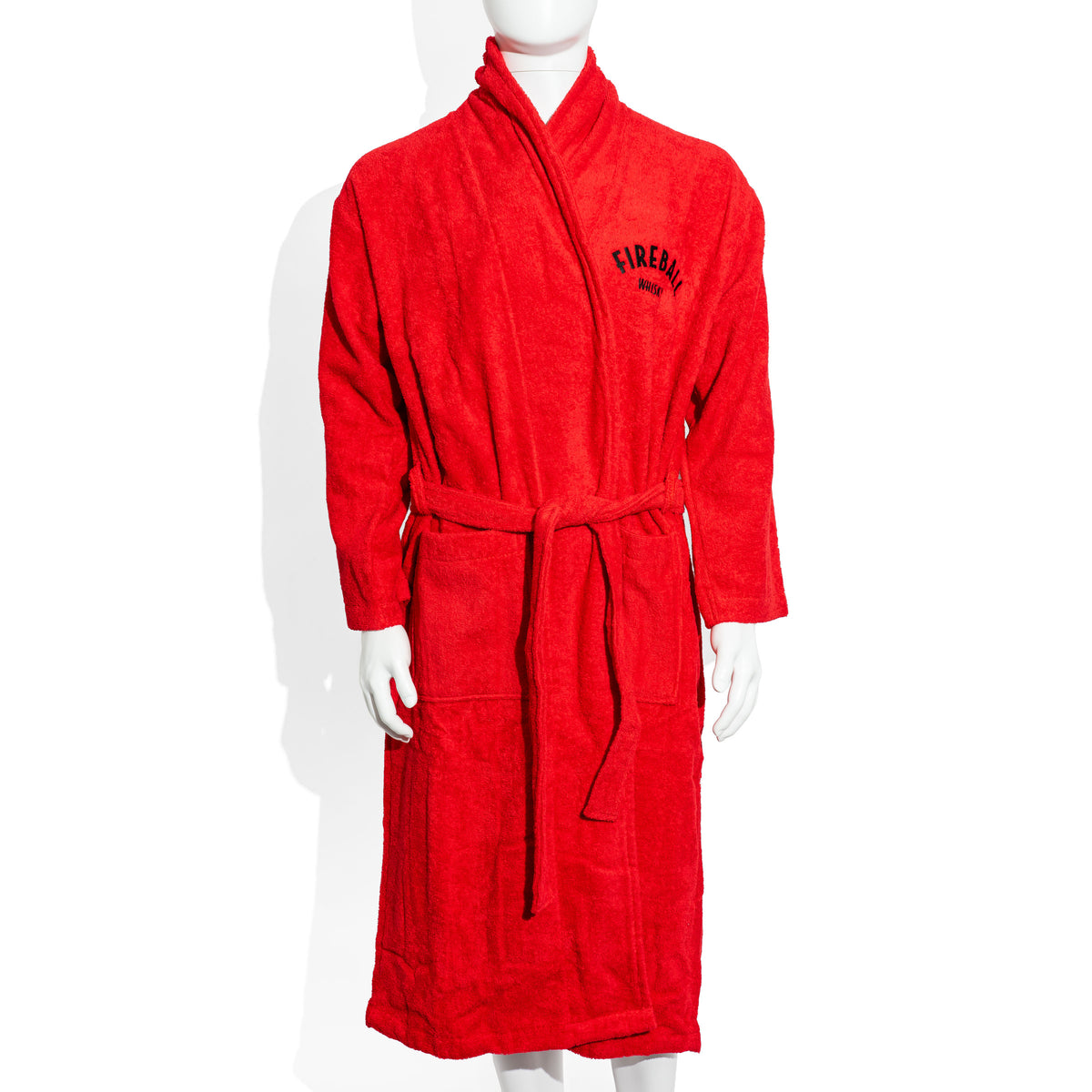 Fireball Whiskey Glass Cotton Bathrobe
