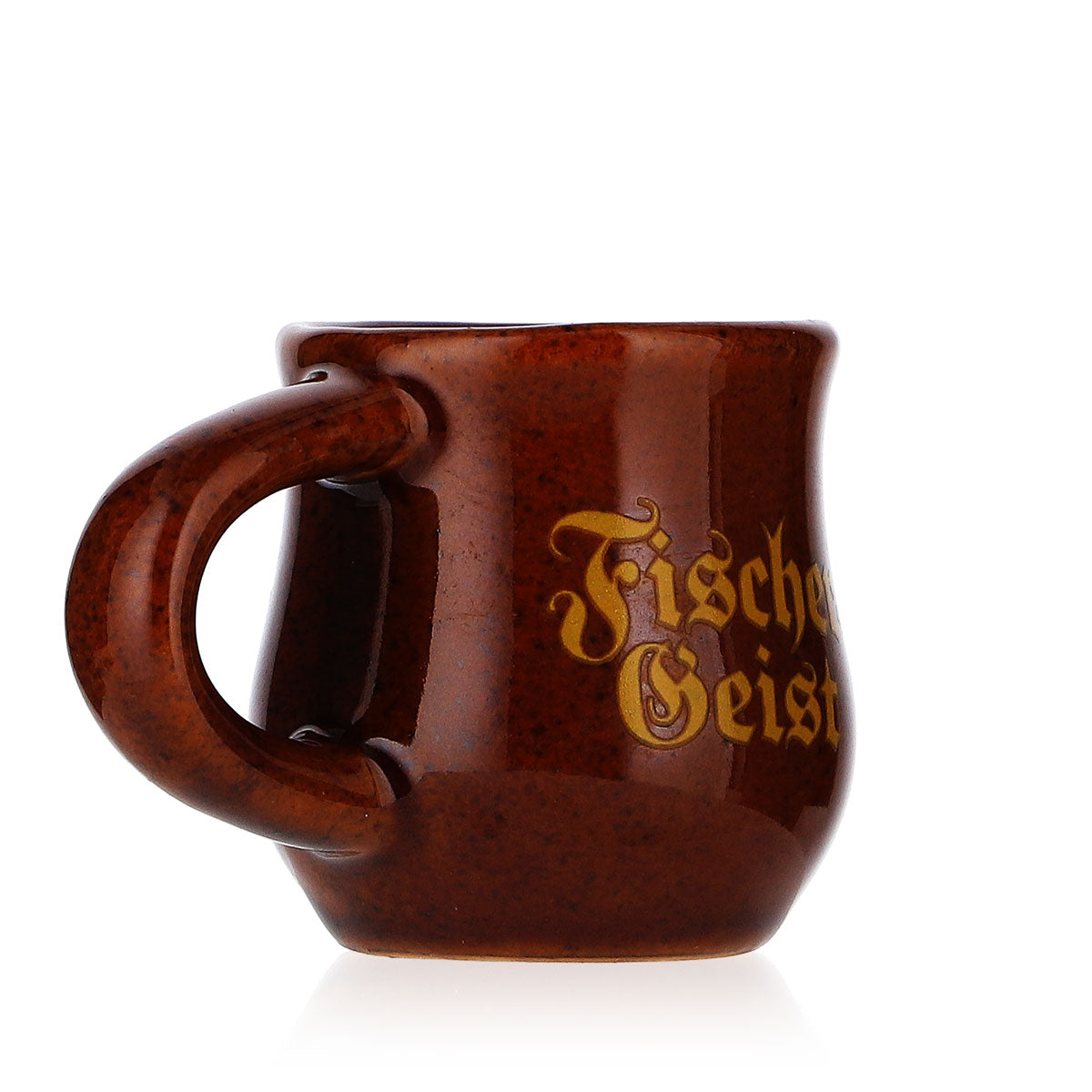 6x Fischergeist liqueur mini jug glasses clay shot glass stamper with handle – View 3