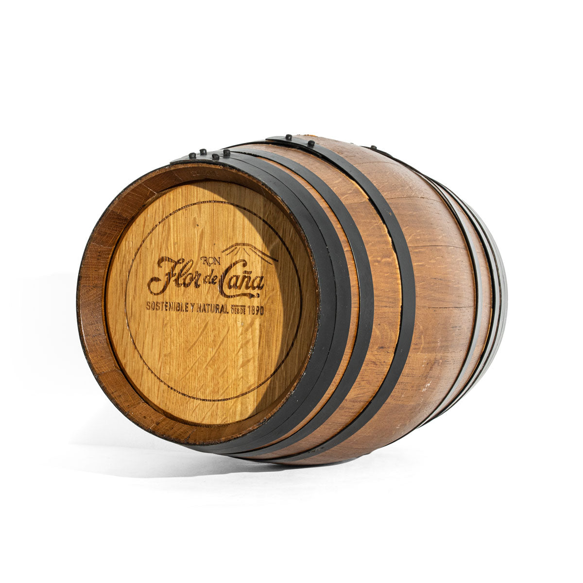 Flor de Cana Rum Real Wood Decorative Barrel Wooden Barrel – View 3