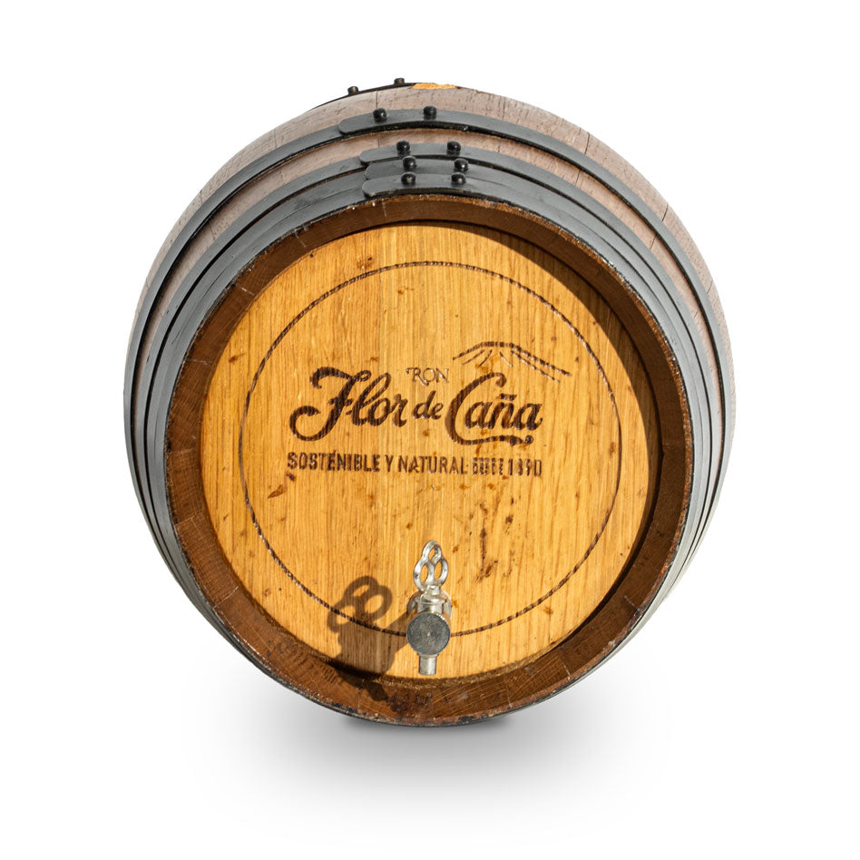 Flor de Cana Rum Real Wood Decorative Barrel Wooden Barrel – View 4