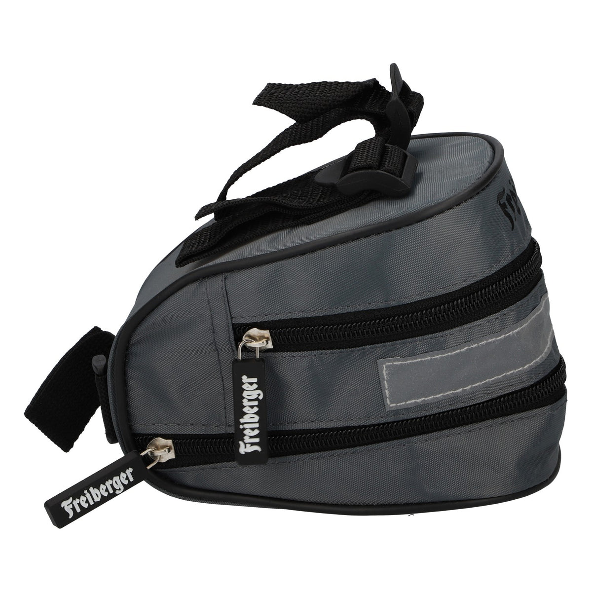 Freiberger Beer Bike Bag, Gray with Reflector, Bike Bag, Pannier – View 4