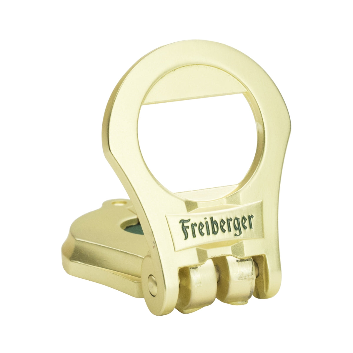 Freiberger beer bottle opener, cap lifter, lever opener, foldable, gold – View 2