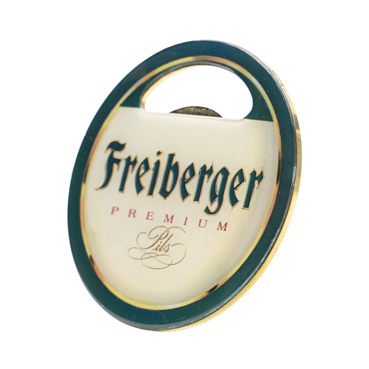 Freiberger Beer Bottle Opener Cap Opener Lever Opener Round Metal – View 3