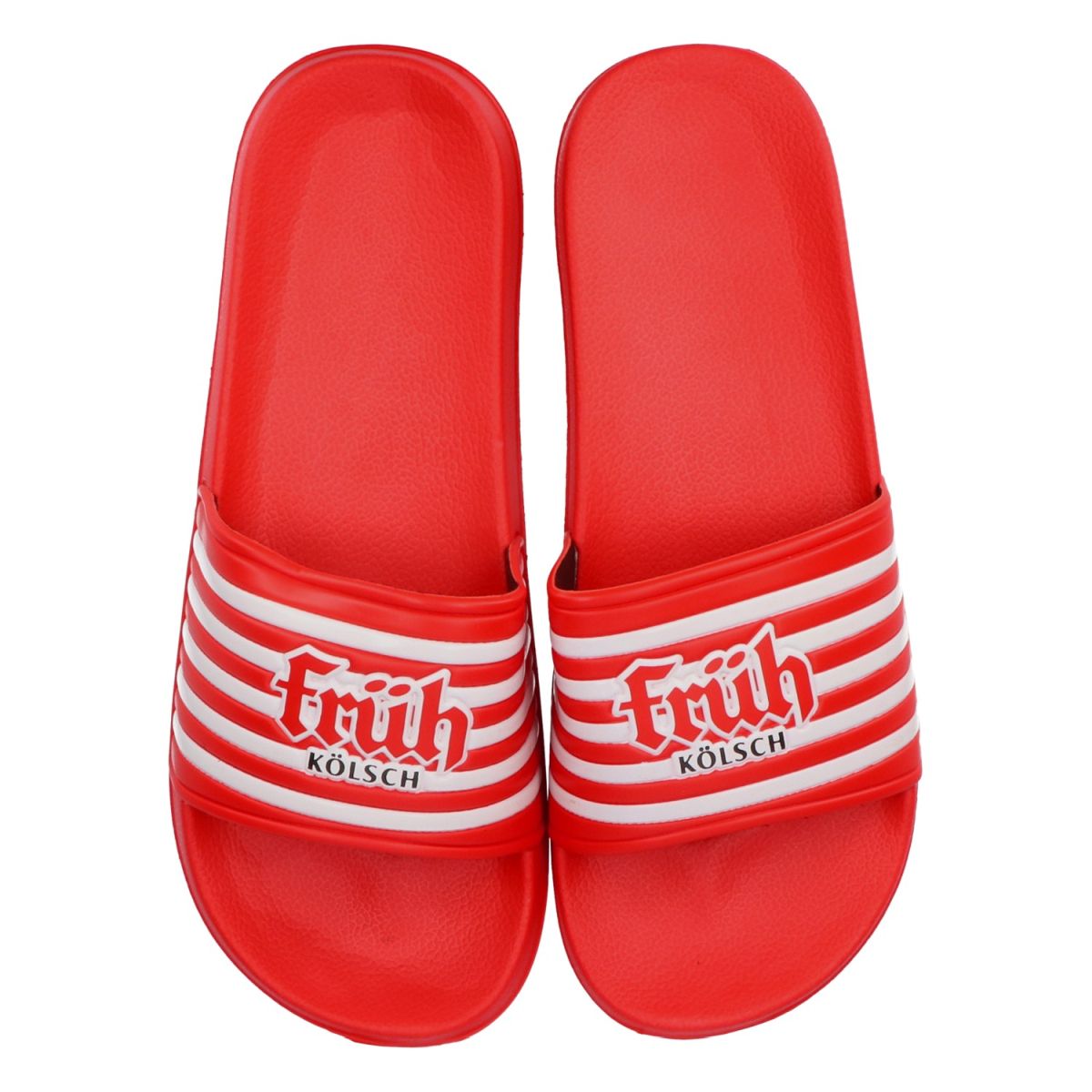 Früh Kölsch flip-flops, size 44/45, red, unisex slippers