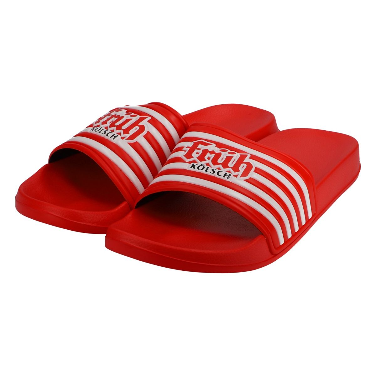 Früh Kölsch flip-flops, size 44/45, red, unisex slippers – View 2