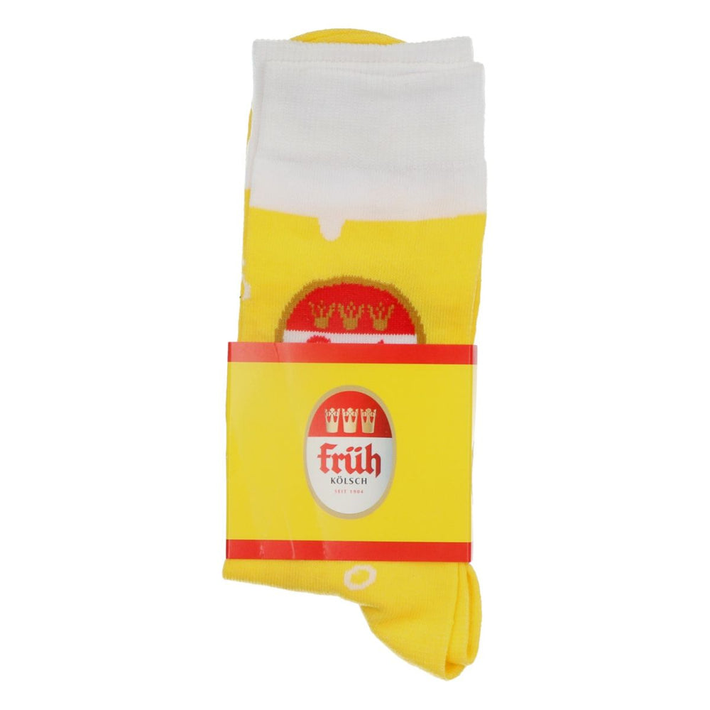 Early Kölsch Socks Stockings Socks Size 43-46 Yellow Unisex Footwear Merch