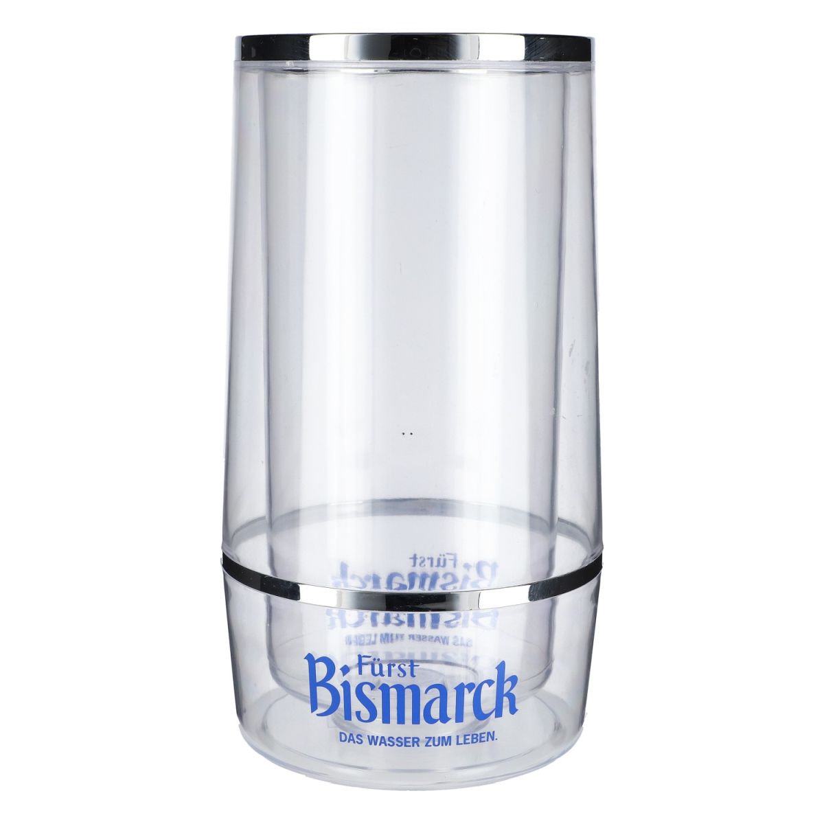 Prince Bismarck Bottle Cooler Ice Cube Cooler Double-Walled Acrylic Chrome