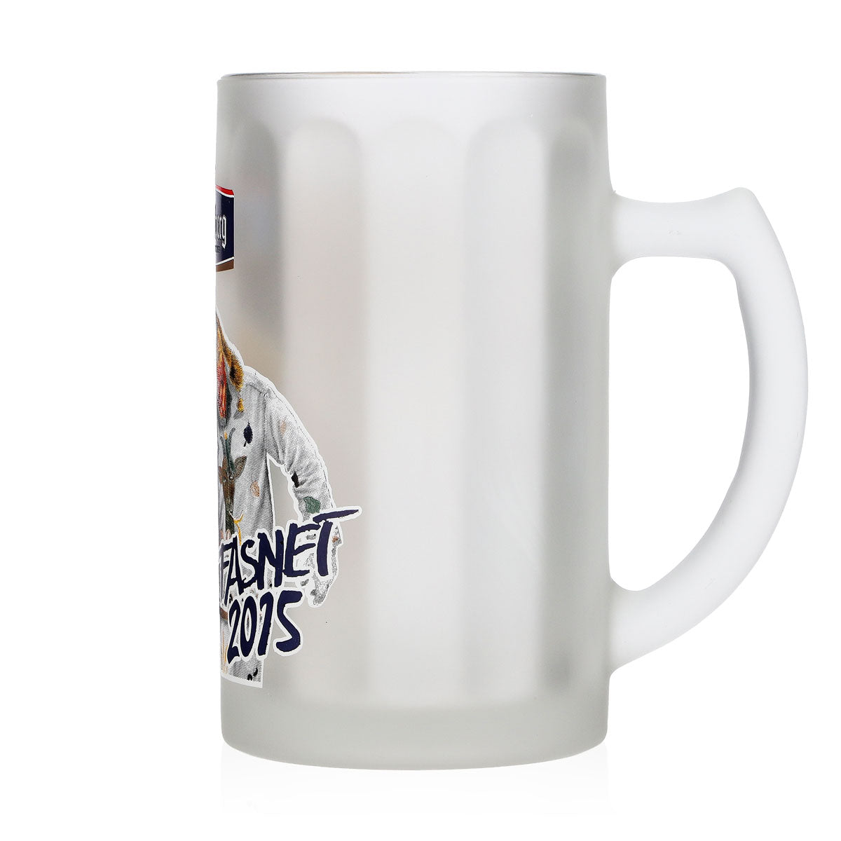 Fürstenberg Beer Glass, 0.25 L, "Fasnet 2015" Jug, Frosted Rastal – View 5