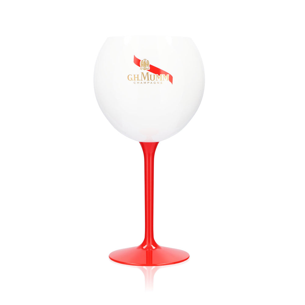 G.H. Mumm Sparkling Wine Acrylic Glass 0.62L Balloon Glass Champagne White Red Stem
