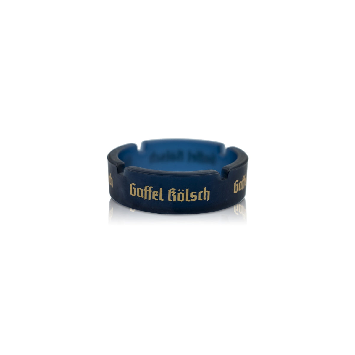 Gaffel Beer Ashtray Blue Glass Gastro Ashtray Cigarette Outdoor Table Bar
