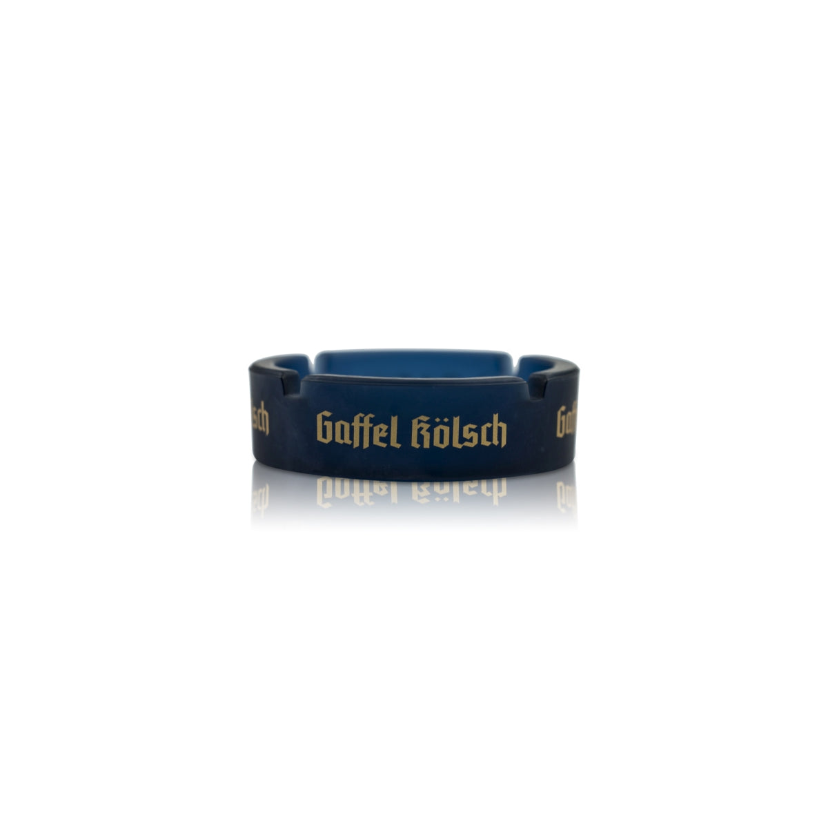 Gaffel Beer Ashtray Blue Glass Gastro Ashtray Cigarette Outdoor Table Bar – View 2