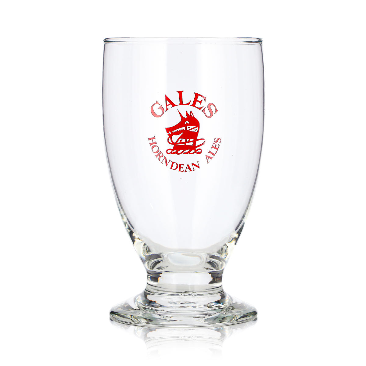 Gales Brewery Beer Glass 0.35 L Tulip Horndean Ales Dog Logo Red Logo – View 2