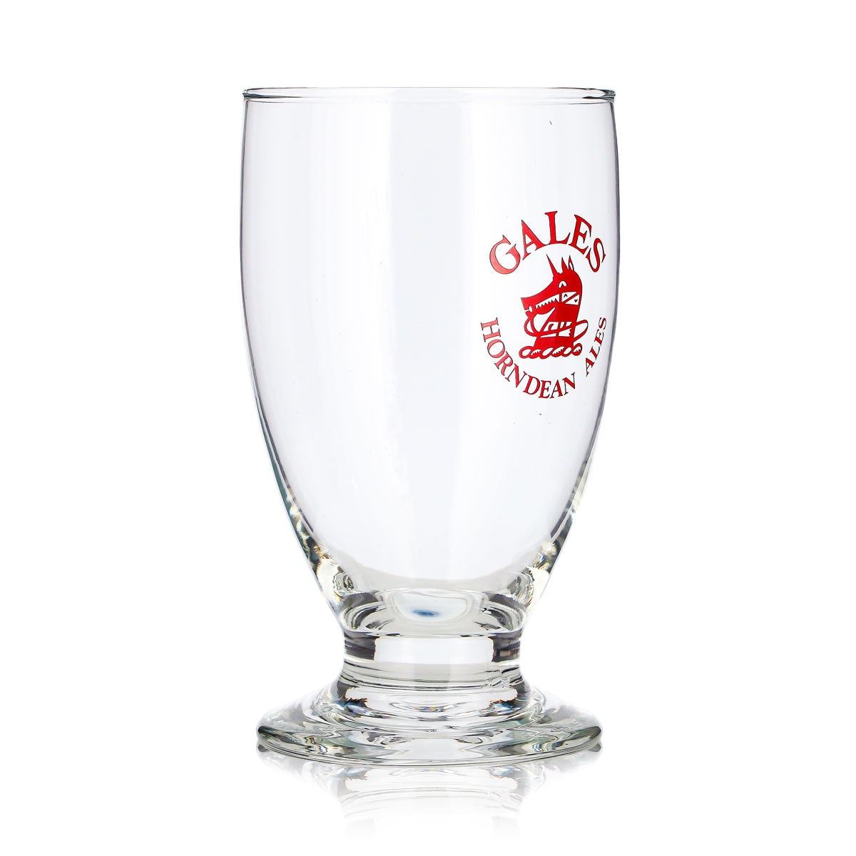Gales Brewery Beer Glass 0.35 L Tulip Horndean Ales Dog Logo Red Logo – View 3