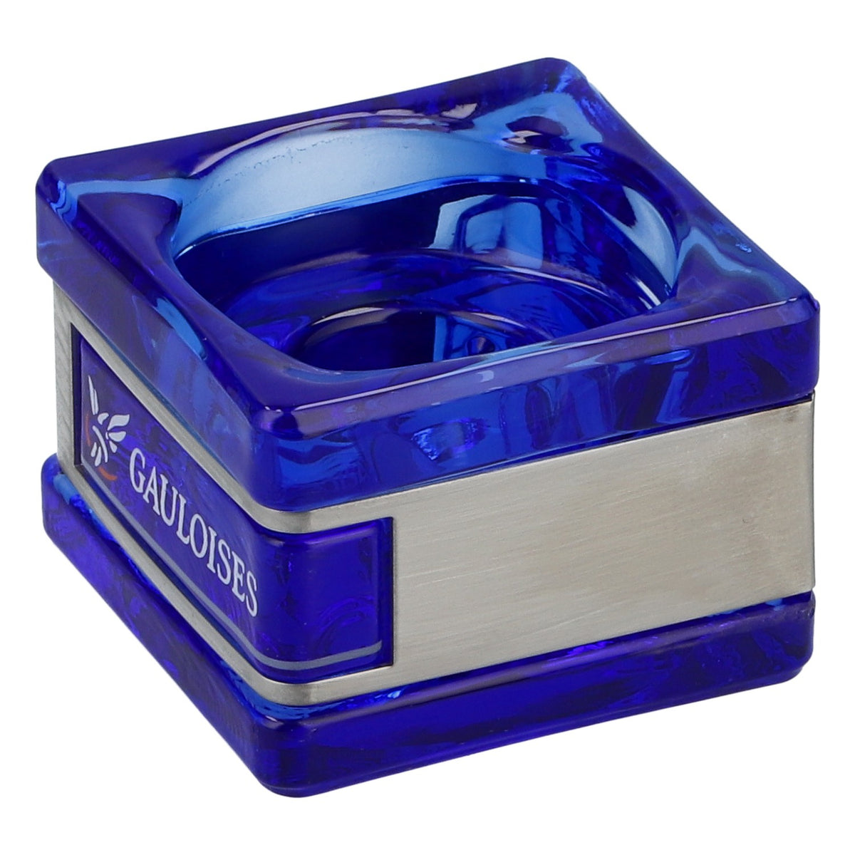 Gauloises Tealight Glass Lantern, Blue, 5x5x4 cm, Collectible Decorative Item – View 2