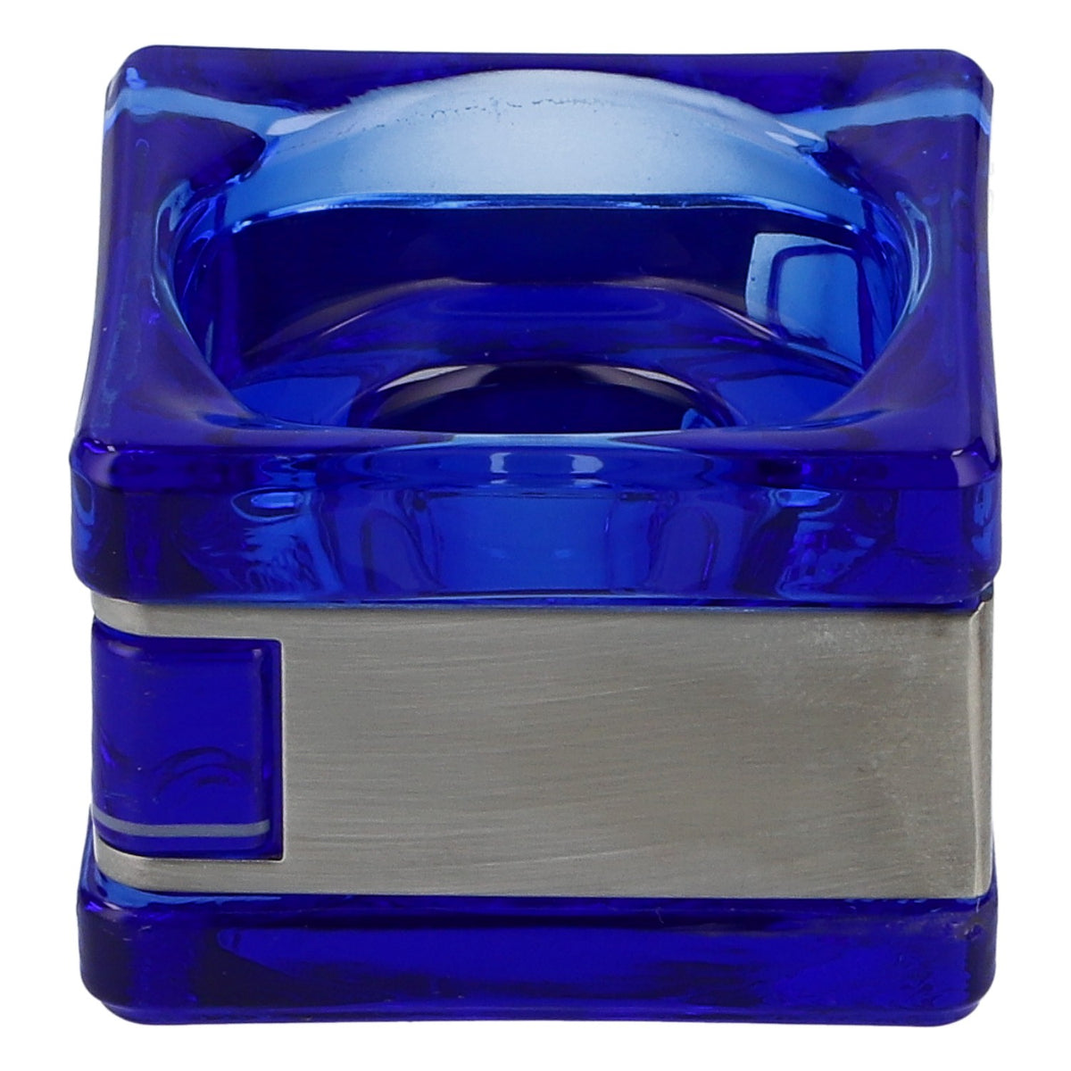 Gauloises Tealight Glass Lantern, Blue, 5x5x4 cm, Collectible Decorative Item – View 3