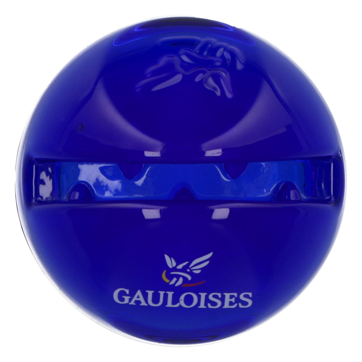 Gauloises Table Display Menu Holder, Blue Glass, Retro Bar Accessory