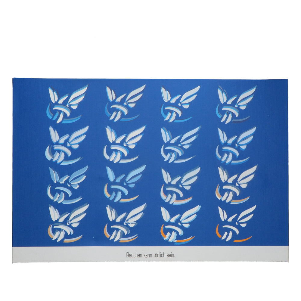 Gauloises Wall Art Canvas Decor Cigarettes 60x40cm Wooden Frame