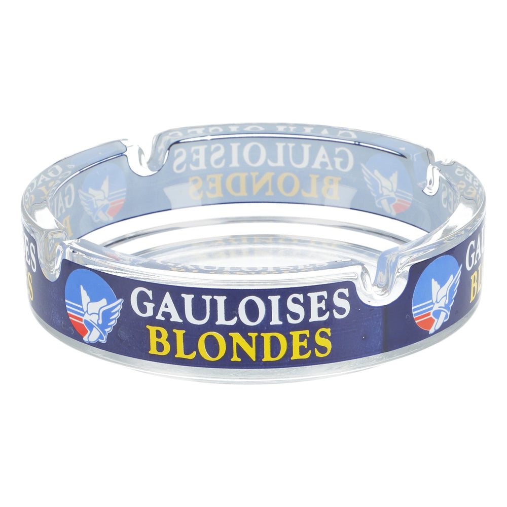 Gauloises Cigarette Glass Ashtray Ashtray Large Round BLONDES