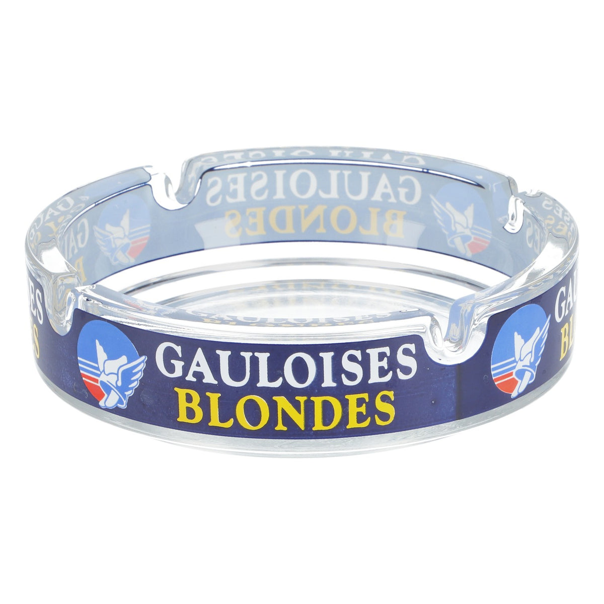 Gauloises Cigarette Glass Ashtray Ashtray Large Round BLONDES