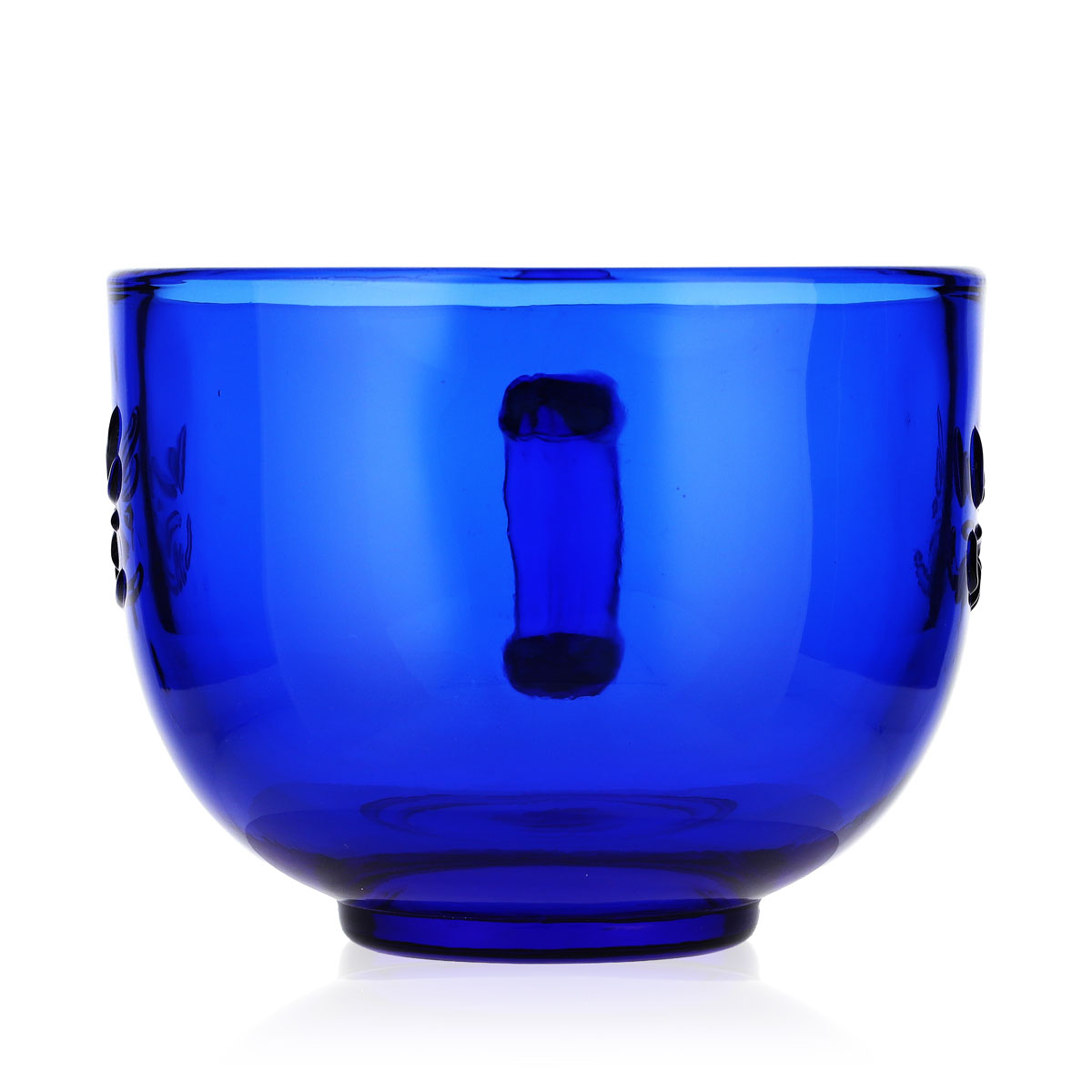 Gauloises Cigarettes Glass Coffee Mug 0.4l Coffee Cup Blue Design – View 3
