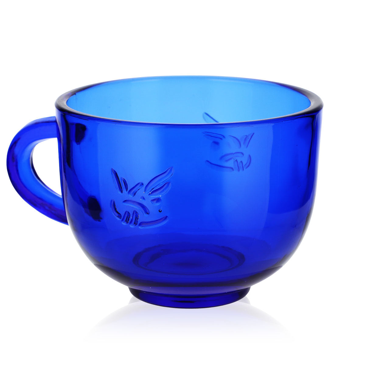 Gauloises Cigarettes Glass Coffee Mug 0.4l Coffee Cup Blue Design – View 5