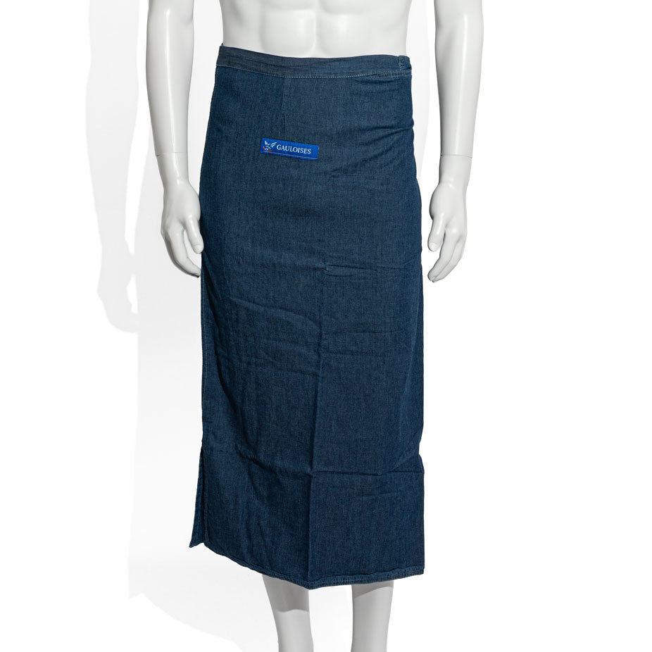 Gauloises Cigarettes Waiter's Bistro Apron Denim Size M Blue
