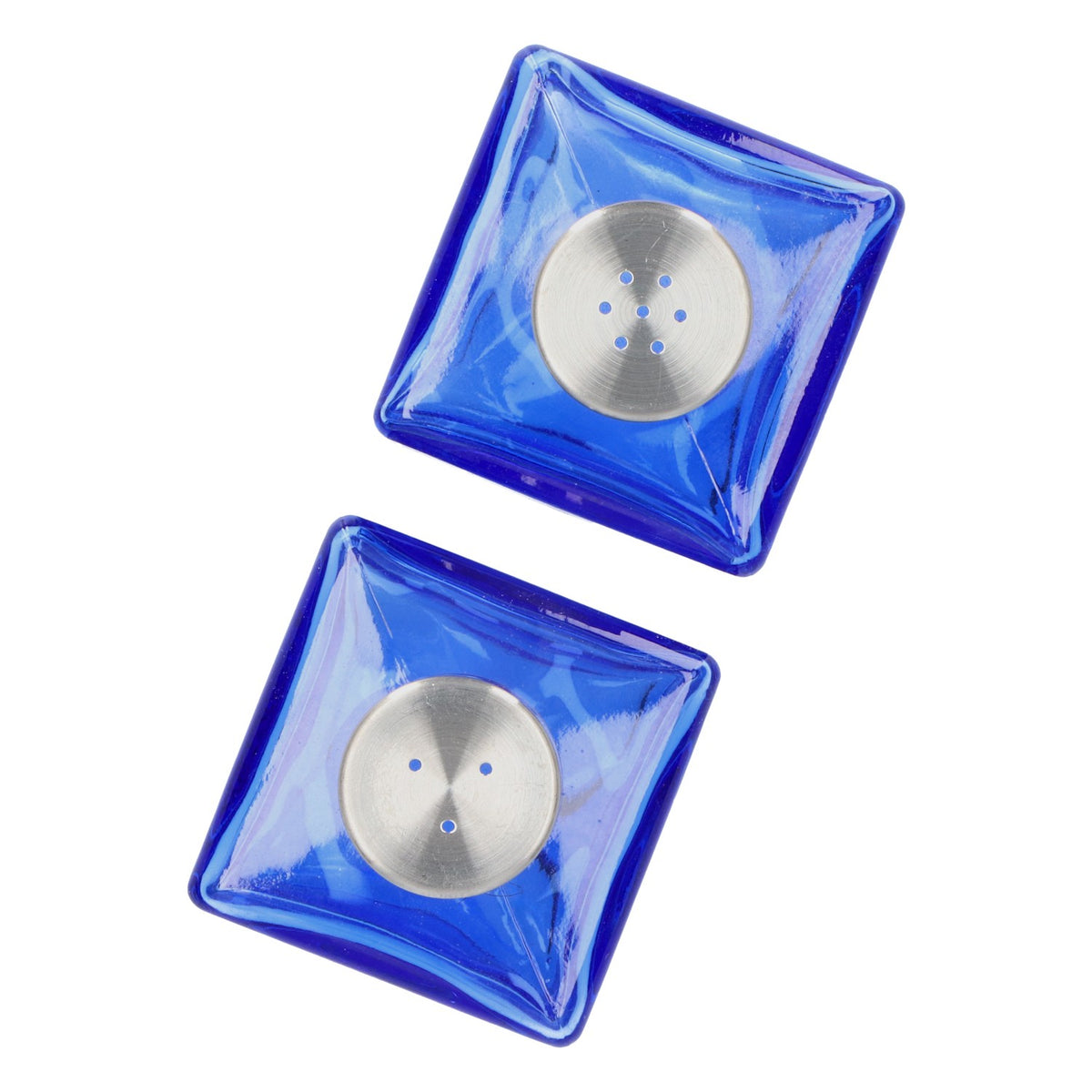 Gauloises cigarette salt/pepper shaker glass blue Bar accessories Kitchen accessories – View 4