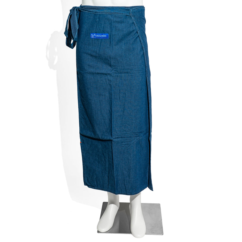 Gauloises Cigarettes Apron Bistro Waiter Apron Service Denim Blue Size L