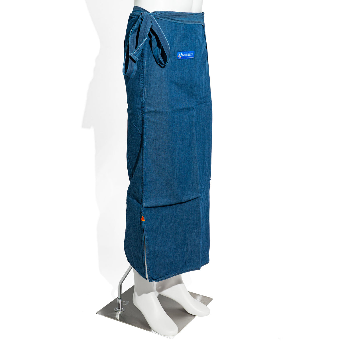 Gauloises Cigarettes Apron Bistro Waiter Apron Service Denim Blue Size L – View 2