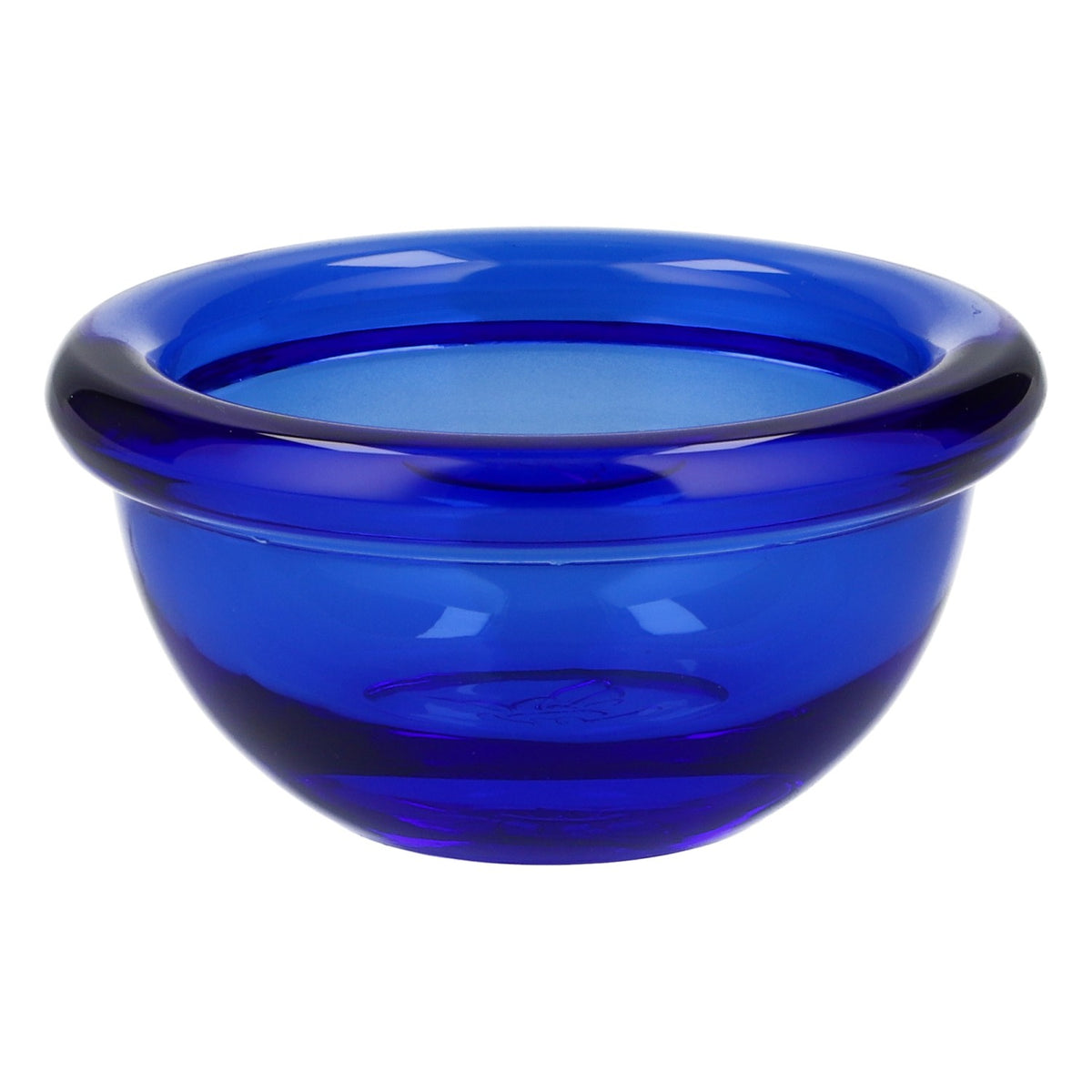 Gauloises Cigarette Tealight Holder, Glass, MINI, Round Blue Lettering