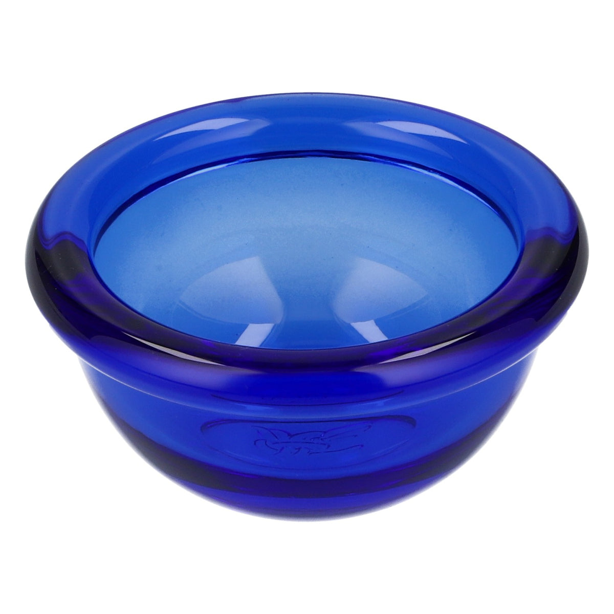 Gauloises Cigarette Tealight Holder, Glass, MINI, Round Blue Lettering – View 2