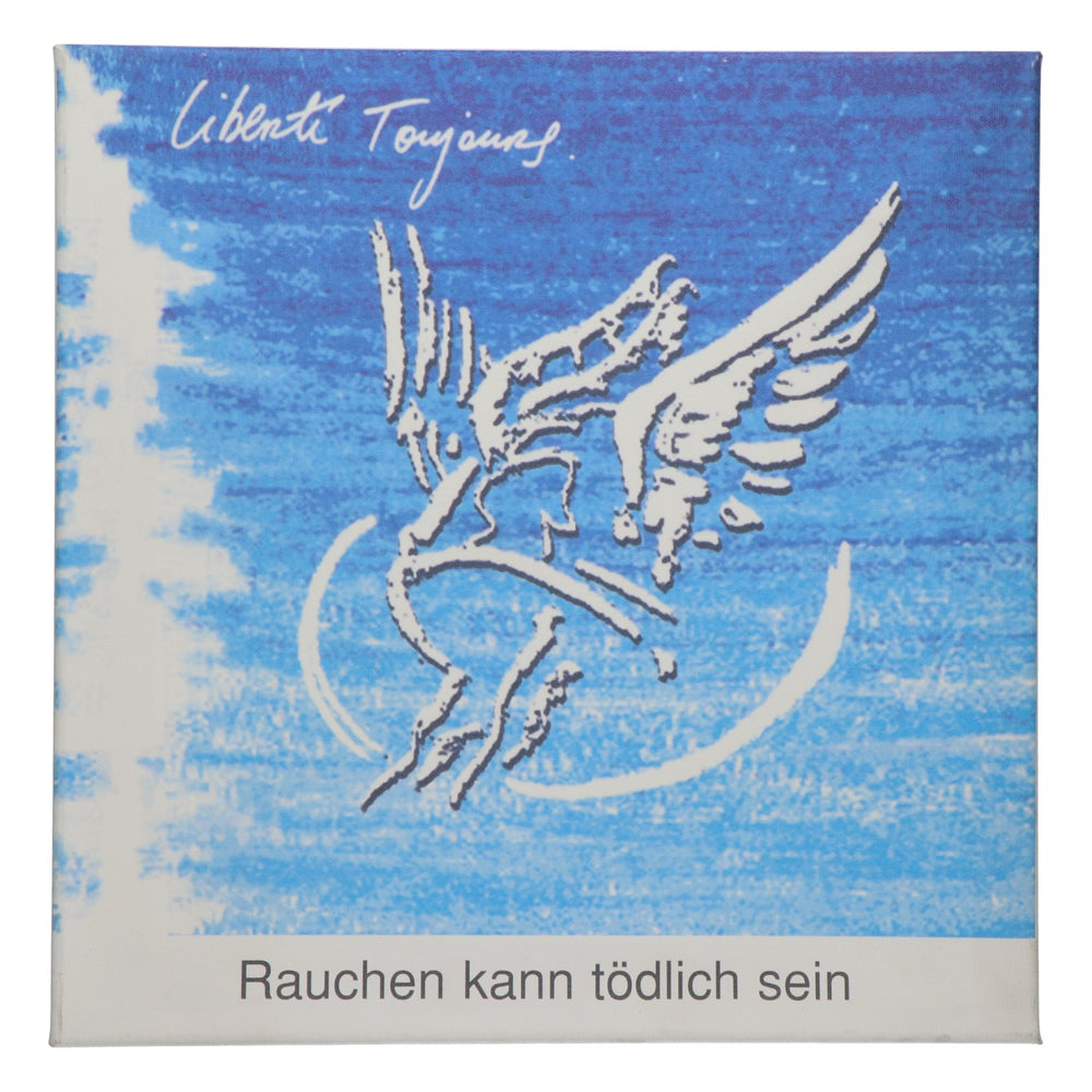 Gauloises Cigarettes Wall Art, Wooden Wall Decoration, 40x40 cm, Blue