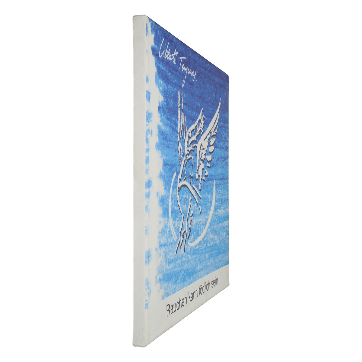 Gauloises Cigarettes Wall Art, Wooden Wall Decoration, 40x40 cm, Blue – View 2
