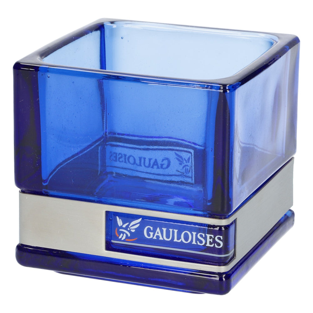 Gauloises cigarette lantern blue glass tealight holder decorative lighting
