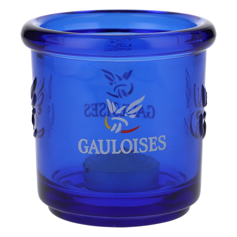 Gauloises Cigarette Lantern Blue Round incl. Tealight Large Version