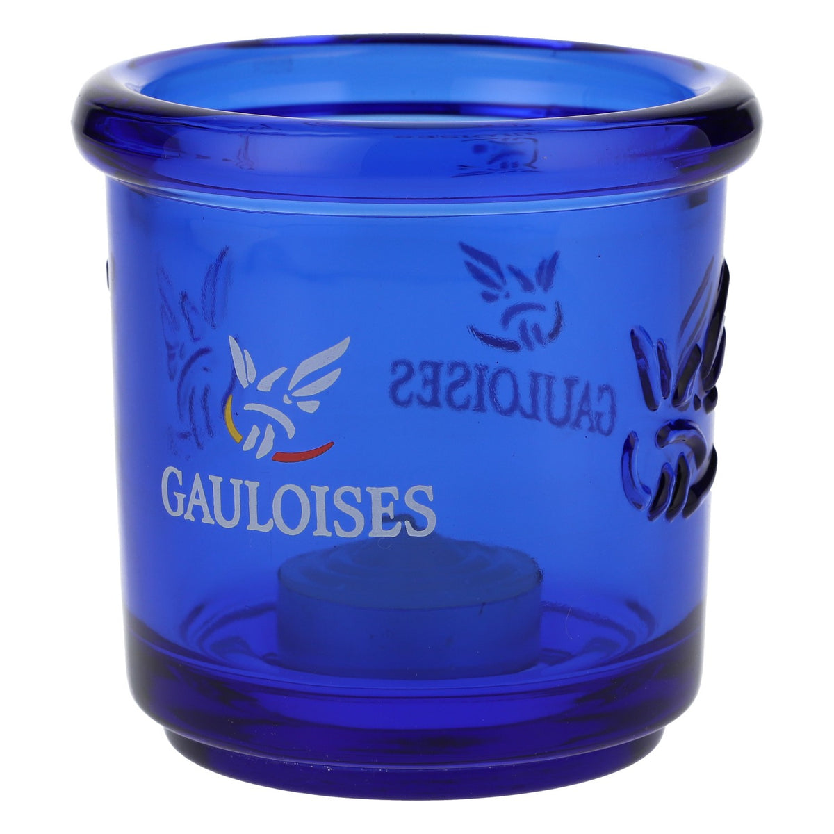 Gauloises Cigarette Lantern Blue Round incl. Tealight Large Version – View 3