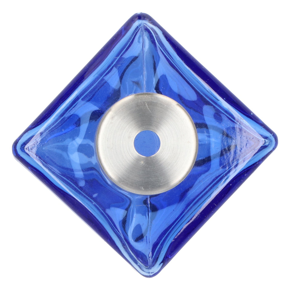 Gauloises cigarettes Sugar shaker Real glass blue with stainless steel trim – View 4